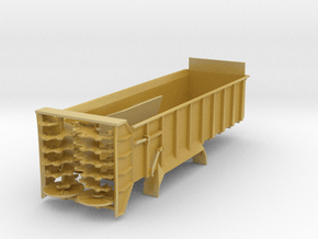 1/64 Scale Verticle Beater Manure Spreader box lon in Tan Fine Detail Plastic