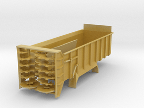 1/64 Scale Vertical Beater Manure Spreader Box in Tan Fine Detail Plastic