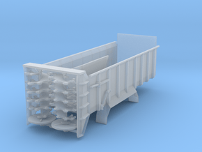 1/64 Scale Vertical Beater Manure Spreader Box in Clear Ultra Fine Detail Plastic