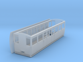 RAR composite coach 2 doors/side in Clear Ultra Fine Detail Plastic
