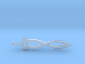 Deity Sword in Clear Ultra Fine Detail Plastic