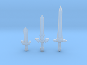Time Sword Pack in Clear Ultra Fine Detail Plastic