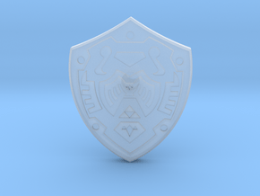 Hero's Shield I in Clear Ultra Fine Detail Plastic