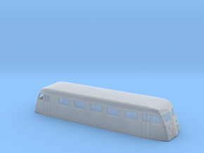 Swedish railcar Yo1s H0-scale in Clear Ultra Fine Detail Plastic