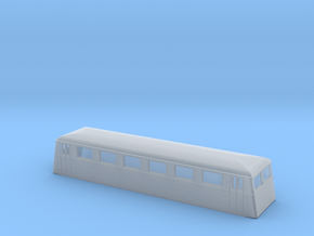 Swedish wagon for railcar UCo1 N-scale in Clear Ultra Fine Detail Plastic