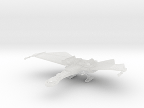 1/2500 QuD (Insurrection) Frigate - Landing mode in Clear Ultra Fine Detail Plastic