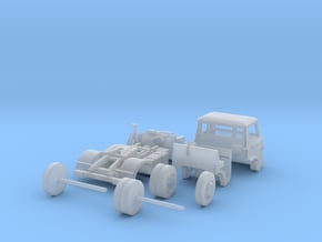 Ford D series (Late version) tractor truck N scale in Clear Ultra Fine Detail Plastic