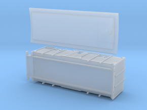 F2d - Swedish train heating wagon in Clear Ultra Fine Detail Plastic