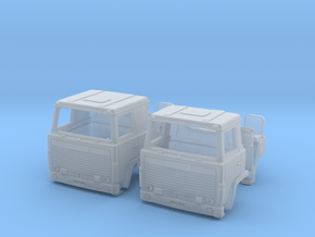 2 Replacement Cabs For Scania 140 TT scale in Clear Ultra Fine Detail Plastic