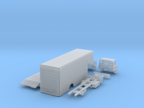 Ford D series moving truck N scale in Clear Ultra Fine Detail Plastic