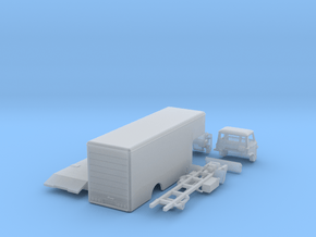 Ford D series moving truck UK N scale in Clear Ultra Fine Detail Plastic