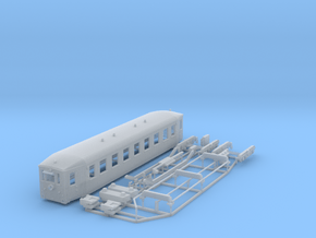 N scale Scandia Railmotor, DSB MBF, OMB MH 1 and m in Clear Ultra Fine Detail Plastic