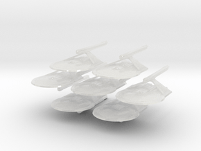 1/10000 Larson v3a Dual Naceles - 7 ships pack in Clear Ultra Fine Detail Plastic
