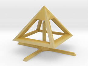 Pyramid Mike B 4cm in Tan Fine Detail Plastic