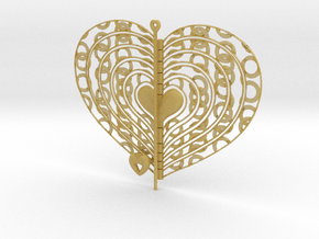 Heart Swap Spinner Ringlets -15cm in Tan Fine Detail Plastic