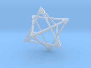 Merkaba Wire Pyramids Only 1 Caps 5cm in Clear Ultra Fine Detail Plastic