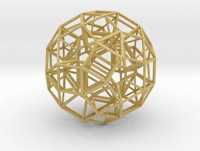Dodecahedron .06 5cm in Tan Fine Detail Plastic