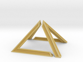 David Pyramid Thick - 6cm in Tan Fine Detail Plastic