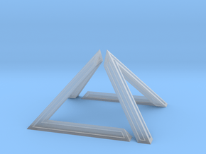 David Pyramid Thick - 6cm in Clear Ultra Fine Detail Plastic