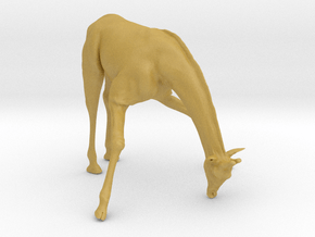 Giraffe 1:22 Drinking Male in Tan Fine Detail Plastic