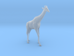 Giraffe 1:45 Standing Male in Clear Ultra Fine Detail Plastic