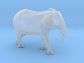 African Bush Elephant 1:120 Walking Male in Clear Ultra Fine Detail Plastic