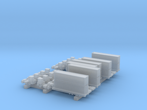 Terminal Tractors (1:1250) in Clear Ultra Fine Detail Plastic