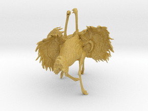 Ostrich 1:25 Fighting Pair in Tan Fine Detail Plastic