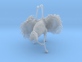 Ostrich 1:25 Fighting Pair in Clear Ultra Fine Detail Plastic