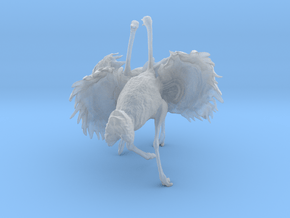 Ostrich 1:20 Fighting Pair in Clear Ultra Fine Detail Plastic