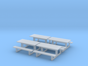 TJ-H01142x4 - Tables en béton in Clear Ultra Fine Detail Plastic
