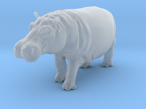Hippopotamus 1:35 Walking Male in Clear Ultra Fine Detail Plastic