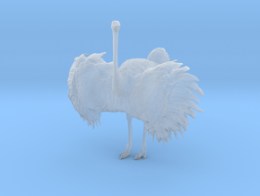 Ostrich 1:87 Wings Spread in Clear Ultra Fine Detail Plastic