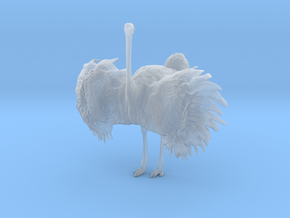 Ostrich 1:32 Wings Spread in Clear Ultra Fine Detail Plastic