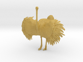 Ostrich 1:25 Wings Spread in Tan Fine Detail Plastic