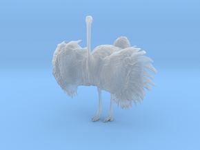 Ostrich 1:22 Wings Spread in Clear Ultra Fine Detail Plastic