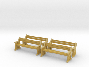 TJ-H04556x4 - bancs de quai en bois in Tan Fine Detail Plastic