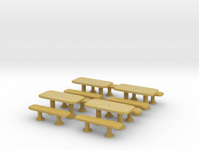 TJ-H01141x4 - Tables beton rectangulaires in Tan Fine Detail Plastic