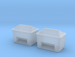 TJ-H01129x2 - Bacs à sable ou a sel in Clear Ultra Fine Detail Plastic