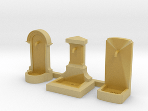 TJ-H01185 - Bornes fontaines in Tan Fine Detail Plastic