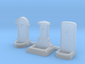 TJ-H01185 - Bornes fontaines in Clear Ultra Fine Detail Plastic