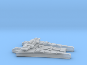 3788 Scale Maesron Bombardment Cruiser MGL in Clear Ultra Fine Detail Plastic