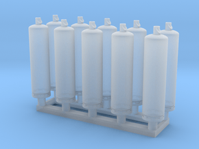 TJ-H02002x10 - Bouteilles de gaz 30kg in Clear Ultra Fine Detail Plastic