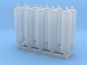 TJ-H02003x10 - Bouteilles de gaz 35kg in Clear Ultra Fine Detail Plastic