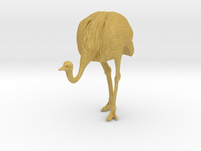 Ostrich 1:25 Head Down in Tan Fine Detail Plastic