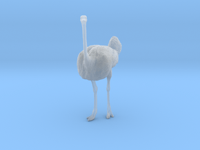 Ostrich 1:35 Standing Calm in Clear Ultra Fine Detail Plastic