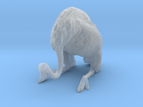 Ostrich 1:9 Guarding the Nest in Clear Ultra Fine Detail Plastic