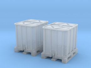 TJ-H02010x2 - Conteneurs 1000l in Clear Ultra Fine Detail Plastic