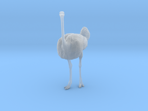 Ostrich 1:32 Standing Calm in Clear Ultra Fine Detail Plastic