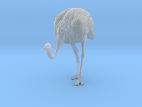 Ostrich 1:12 Head Down in Clear Ultra Fine Detail Plastic